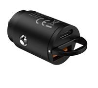 CARICATORE DA AUTO CELLY NERO 30W CON 2 PORTE USB: 1 USB-C E 1 US BLCC30WUSBUSBC
