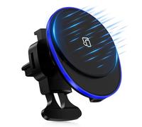 Caricatore da auto senza fili per Samsung Galaxy S25 Ultra/S25 Edge/S25 Plus/S24 FE/S23/S22,15W MagSafe Air Vent Phone Holder Ricarica rapida per iPhone 16e 16 15 14