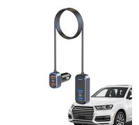 Caricatore da auto tipo C, 75 W, protezione contro il sovraccarico multiple porte di sicurezza, adattatore USB spina e blocco di ricarica, per telefono portatile SUV auto viaggio ufficio hotel viaggio