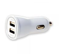 Caricatore da Auto Universale 2 Porte USB 5V 1A&2.1A Bianco