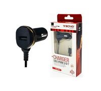 Caricatore da auto x smartphone/tablet apple 5pin tecno 2.4a 12w