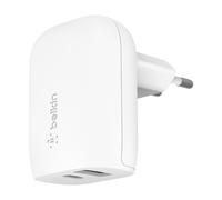 Caricatore da Muro 37W USB-C 3.0 25W + USB 12W Carica Rapida Belkin Bianco
