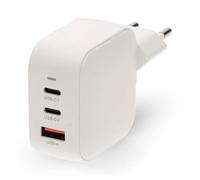 Caricatore da muro Nedis WGCHA70WWT 70W GaN USB-C PD 2x USB-C + USB-A QC Bianco