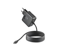 NGS GAN 65W-C - Chargeur mural universel USB-C ultra-rapide 65W, technologie GaN compacte - Charge intelligente PD 3.0 - Protection contre les surcharges - ordinateurs portables, tablettes - 1,5 mI