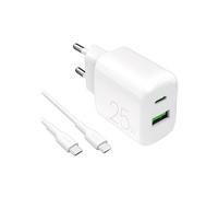 CARICATORE DA MURO SBS PUTCUSBAC25WDYKCCWHI da 25 W, Bianco