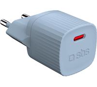 SBS Caricatore caricabatterie con materiali riciclati GRS, porta USB-C, 25 Watt, presa europea, eco-friendly, ideale per smartphone Android, iPhone, tablet, auricolari, speaker, smartwatch