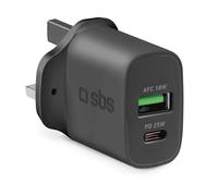 CARICATORE DA MURO SBS TETRPD25WUK Nero