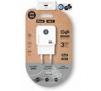 Caricatore da muro Tech One Tech GaN TEC2230 USB-C 20W Bianco Gan Power Delivery