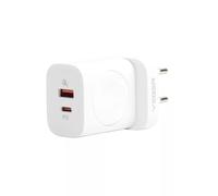 Caricatore da muro Veger W002 3in1 - 1x wireless (QI), 1x PD (20W) 1x caricatore USB (18W) - Supporto protocolli PD3.0 / PPS / QC3.0