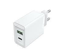 Caricatore da muro Vention FBBW0-EU/ 1xUSB Type-C/ 1x USB/ 20W Bianco