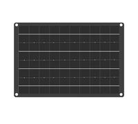 Caricatore da pannello solare USB monocristallino da 18 V 10 W, resistente alle intemperie, fonte di alimentazione portatile per fotocamera, piccolo ventilatore, lanterne da campeggio e acqua