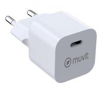 Caricatore da parete Muvit SN-TC201JD1E020A USB-C 20W biorisina compatto PD