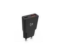 Caricatore da parete NEDIS WCHA30BK 30W GaN PD3.0 USB-A + USB-C Nero - Nouvo