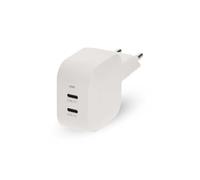 Caricatore da parete NEDIS WGCHA45WWT 45W GaN PD3.0 2x USB-C Bianco - Nouvo