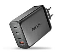 NGS Bud 240 W - Caricatore da Parete Ultra Veloce con 4 porte, 3 USB-C(PD3.1 & PPS) 1 USB-A (QC 3.0 30 W) Compatto e Portatile per Smartphone Tablet Portatili Materiali GAN ignifughi Ricarica