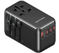 Caricatore da Parete Universale Vention FJGB0 GaN 120W USB-C x3 USB-A x1 Nero