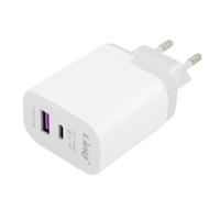 Caricatore da parete USB e USB-C Quick Charge 3.0 Power Delivery 18W LinQ bianco