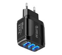 Caricatore da parete veloce | da parete con 3 porte USB - Adattatore versatile cubo accessorio da viaggio per studio, casa, lavoro, vacanze