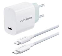 Caricatore da parete Vention G13W0-EU 30W USB-C con cavo USB-C 1m