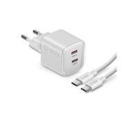 SBS - Kit caricatore da parete 60W Power Delivery e AVS con 2 porte e cavo USB-