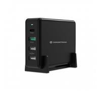 Caricatore da Scrivania Conceptronic OZUL01B 65W 2xUSB 5V/2.4A + Quick Charge 3.0 + USB-C PD 3.0