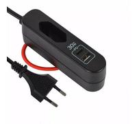 Electraline 62569 Caricatore Portatile 30W, Power Delivery con 2 USB (1 Tipo A + 1 Tipo C Protocollo PPS: Max. 30W) per caricare tutti i device, Prolunga Elettrica 1.5M, Spina Europea