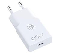 Caricatore DCU Tecnologic 37300920 USB-C Power Delivery 20W ultrapiatto bianco