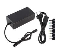Caricatore del Laptop Adattatore AC DC AC DC Universale con 8 Tappi Intercambiabili Tensione Regolabile 12V 15V 16V 18V 18V 19v 20V 24V per Notebook