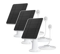 Caricatore del modulo solare, compatibile con Arlo Ultra/Ultra 2/per 4/per 3 telecamera di sicurezza dei proiettori, celle solari da 5 V/4 W, caricabatterie IP65, staffa regolabile, 3 pacchetti