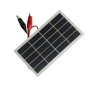 Caricatore del pannello solare 2W 5V con allegato per clip a coccodrillo per dispositivi 3.7V Opzione di alimentazione portatile per kit di sopravvivenza e tion all'aperto