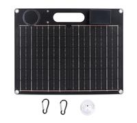 Caricatore del pannello solare da 30W Monocristallino ad alta efficienza ad alta efficienza rapida Circolo di ferro magnetico a doppia USB USB Portatore leggero per il materiale