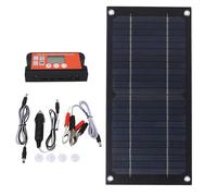 Caricatore del pannello solare da 600 W Monocristallino Silicon ad alta efficienza Kit controller di carica da 100A con clip per batteria a cavo di estensione per campeggio