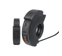 Caricatore del telefono del motociclo USB del caricatore del motociclo del caricatore del telefono portatile del motociclo USB 30 W, caricatore impermeabile del telefono cellulare del motociclo, porta