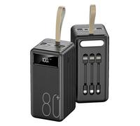 Caricatore della Banca di Potere Supporta la Ricarica Rapida Batteria di Grande Capacità 80000 mAh 4 Uscite 3 ingressi Protezione di Ricarica Intelligente per Smartphone, tablet, co