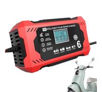 Caricatore della batteria automobilistica - Caricatore di auto intelligenti, manutentore della batteria da 12 V | Unità di ricarica intelligente con display LCD, caratteristiche di sicurezza per un ef