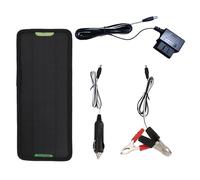 Caricatore Della Batteria Per Auto Solare - Manutentore Di Gocciolamento Da 5W, Kit Di Ricarica Impermeabile | Easy Installa Charger A Energia Solare Con Controller Per Moto, Camion, Rimorchio, Tratto