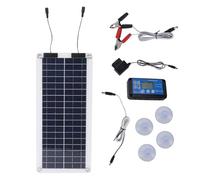 Caricatore Della Batteria Per Auto Solare - Pannello Di Ricarica Impermeabile, Circuito A Doppia Uscita | Manutentore Di Energia Efficiente Dal Punto Di Vista Energetico, Di Regolazione Della