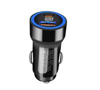Caricatore di auto di ricarica rapida - Plug di carica PD 30W di ricarica a 2 porte, 2,21x1,02 pollici Caricatore per auto multiuso per tablet, smartphone, registratori di guida, controller di gioco