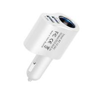Caricatore di auto veloci da 12V/24V - Outlet di ricarica USB per il cruscotto per auto | Caricatore del telefono ad alta velocità per dash cam, dispositivi mobili e sistemi di navigazione, adatt