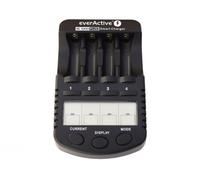 Everactive Caricabatterie intelligente NC-1000 Più LCD USB 12V 1500mA Nero AA/AAA Ni-MH/Ni-Cd