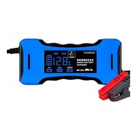 Caricatore di gocciolamento per auto, caricabatterie per auto | Caricatore a batteria da 12 V 24 V Automatico con display LCD | Desolfatore automobilistico, dispositivo di riparazione di impulsi,