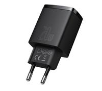 Caricatore rapido USB Tipo C 20W 3A 3.0 compatto Baseus nero