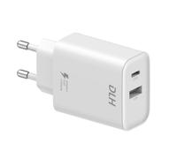 Caricatore DLH DY-AU4795W 32W USB-C 20W e USB-A 12W Rapido Bianco