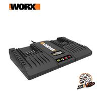 CARICATORE DOPPIA BATTERIA AL LITIO 20V POWERSHARE WORX WA3869 ATTREZZI GIARDINO