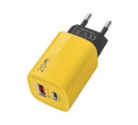 Caricatore Doppio Per Telefono - Adattatore Cubico Con Doppia Porta USB, Sicuro E Compatto, Caricabatterie Da Muro Con PD20W Fast Charging, 1 USB + 1 PD, Adattatore Da Muro Multiporta