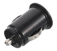 Caricatore Doppio USB da Auto per Telefoni, Adattatore Abs Nero | Compatto e Portatile, Due Porte Usb, Struttura Robusta, per Smartphone e Cellulari, Accessorio Auto