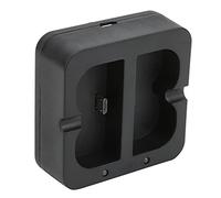 Caricatore Doppio Videocitofono Caricatore in Plastica Batterie per Campanello 2 Porta di Ricarica Lega di Plastica Nera