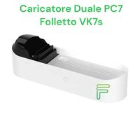 Caricatore Duale Originale Vorwerk Folletto Vk7 - Robot VR7s Nuovo con cavo WM7