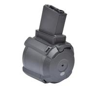 CARICATORE ELETTRICO SOFTAIR DRUM 1200 PALLINI PER SERIE M4 NERO A&K B90-1C BK