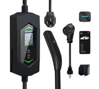 Caricatore EV Level 2 per Tesla 40A 240V 9.6KW Connettore Portatile NACS per Tesla Caricatore da Parete Domestico Certificato ETL per Modello Y/3/S/X con Adattatore NEMA 14-50P a 5-15P
